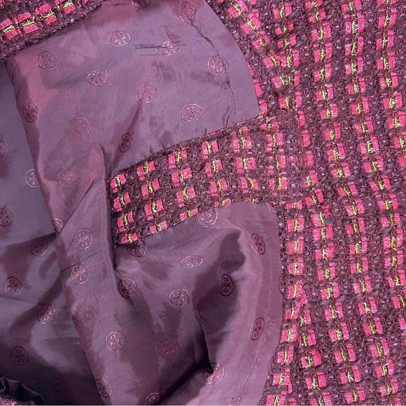 Tory Burch Victory Tweed Pencil Skirt in Dark Plum - 10​ - Picture 10 of 12